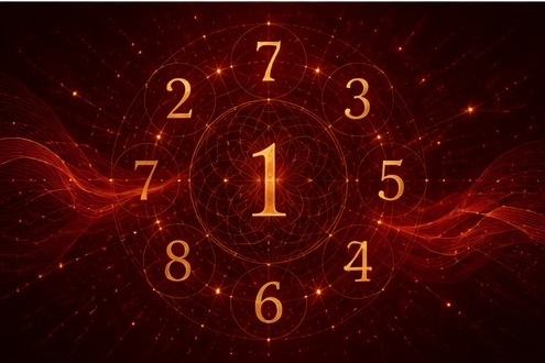 Numerology chart with sacred numbers